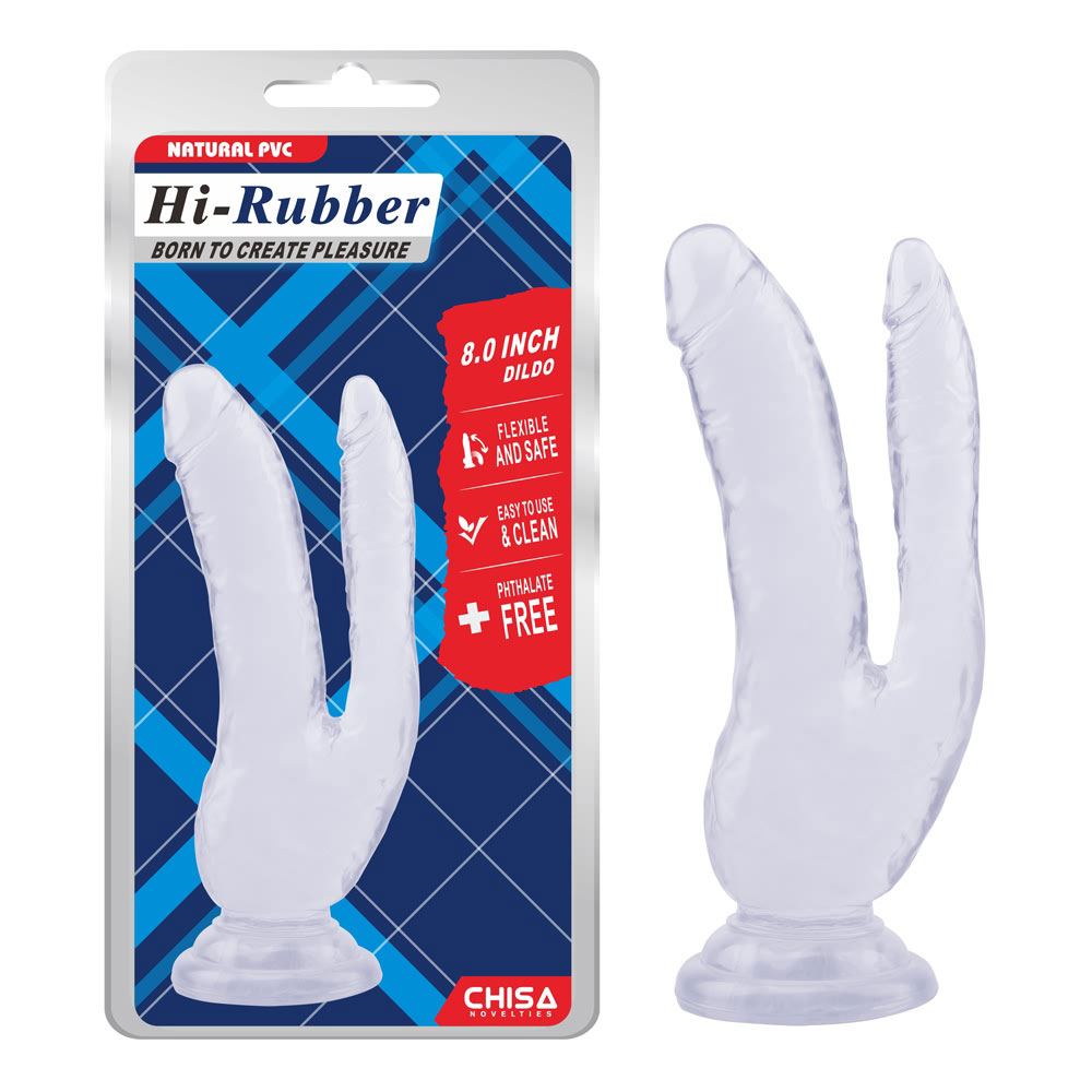 8,0palcový Dildo-Clear