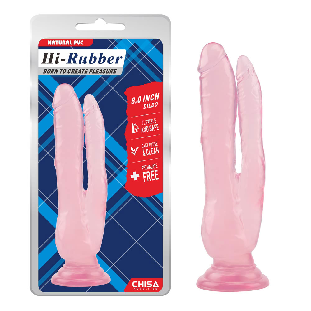 8,0palcový dildo-růžový